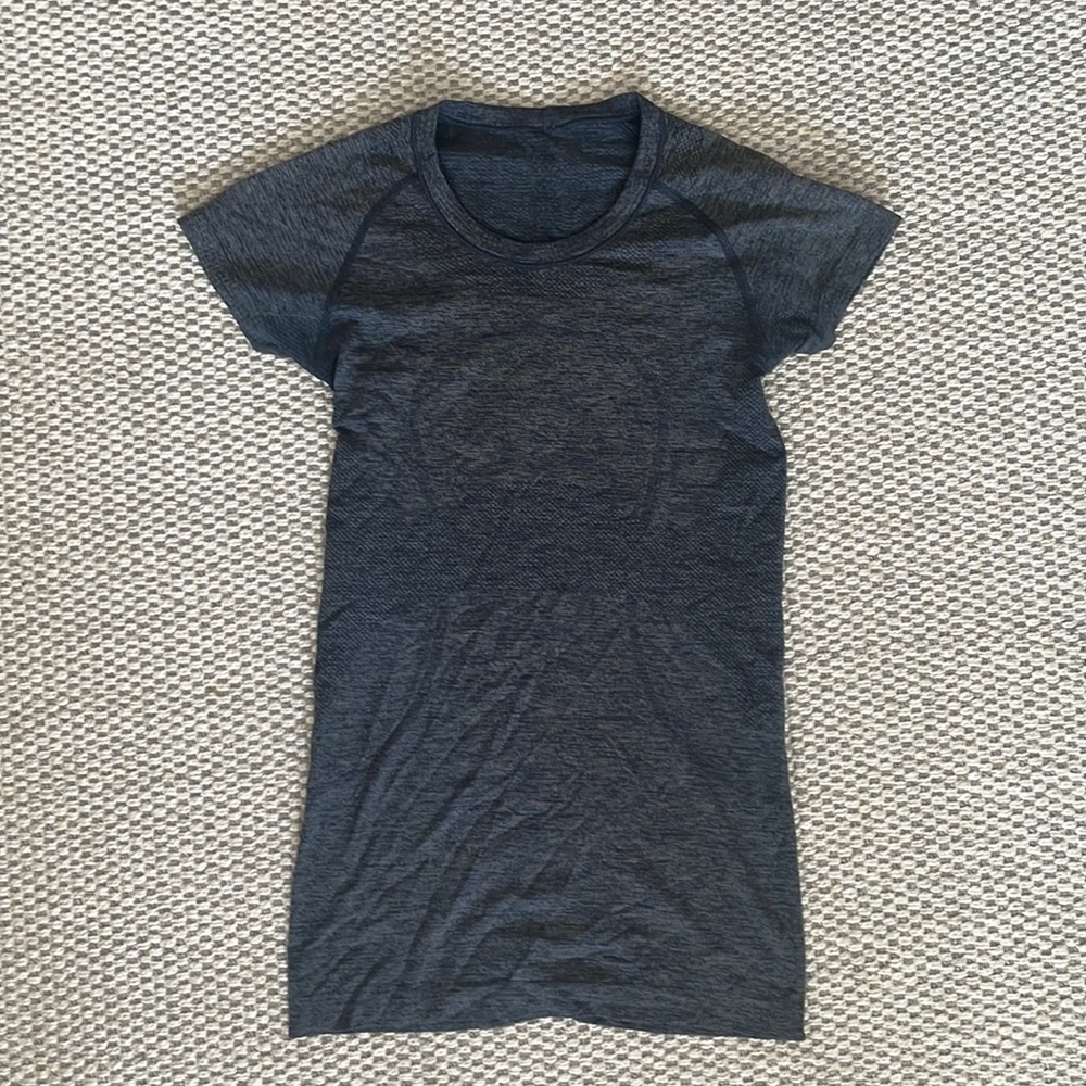 Lululemon Run Swiftly Tech Short Sleeve In Dark G… - image 1